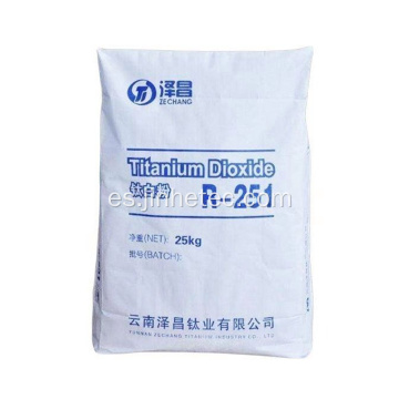 Dióxido de titanio Zechang R-251 para recubrimiento